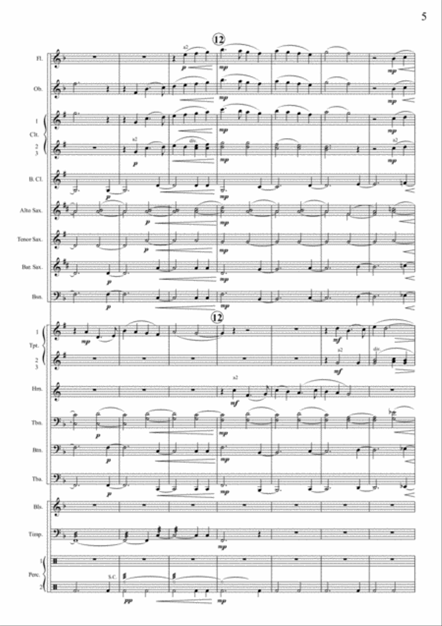 Adirondack Sketches Concert Band scores gallery preview page 5