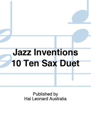 Book cover for Jazz Inventions 10 Ten Sax Duet