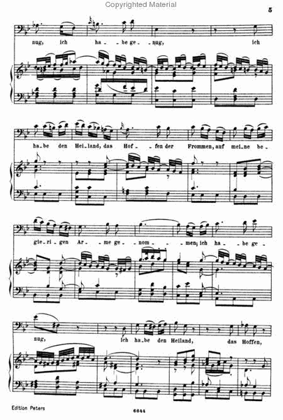 Cantata No.82 (Ich habe genug) - BWV 82