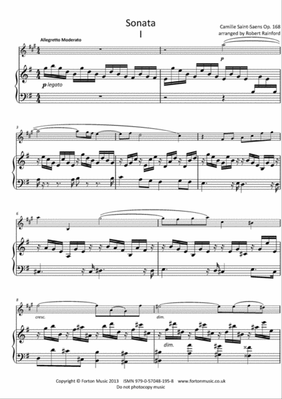 Sonata Op. 168 Tenor Saxophone scores gallery preview page 3