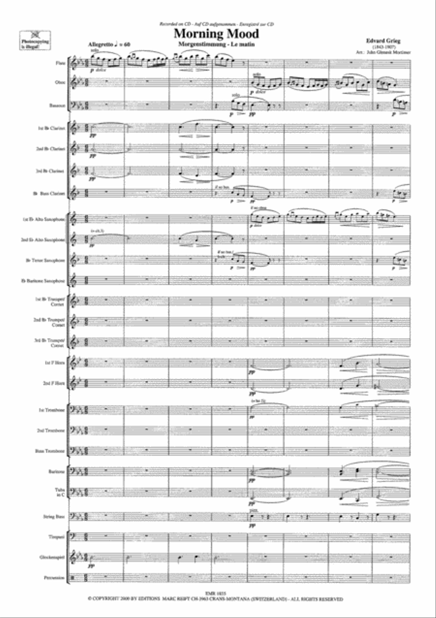 Morning Mood Morning Mood Concert Band scores gallery preview page 4