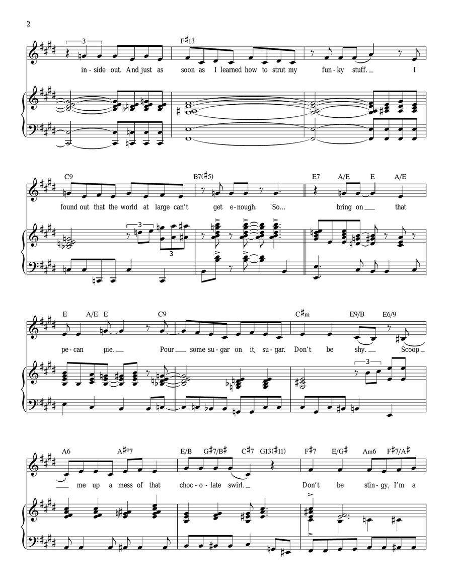 Big, Blonde And Beautiful Voice scores gallery preview page 2