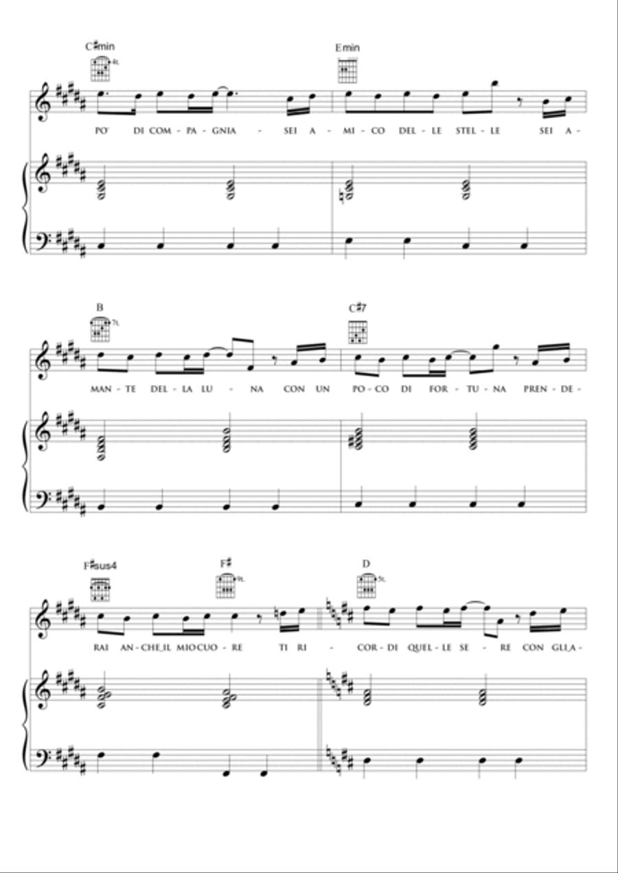 Musicista Piano, Vocal, Guitar scores gallery preview page 2