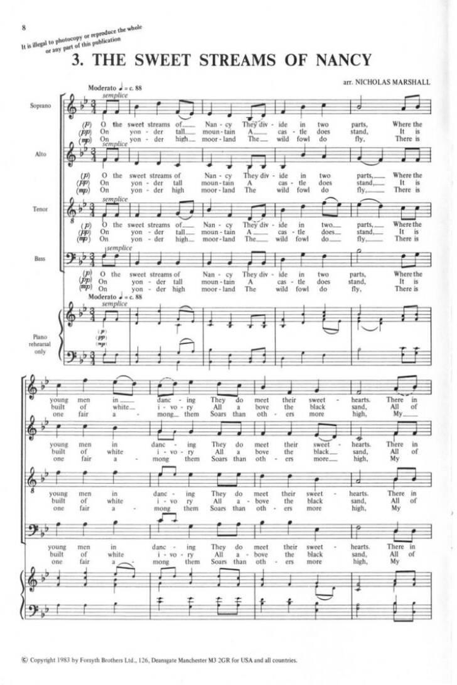 Five West Country Folk Tunes 4-Part scores gallery preview page 2