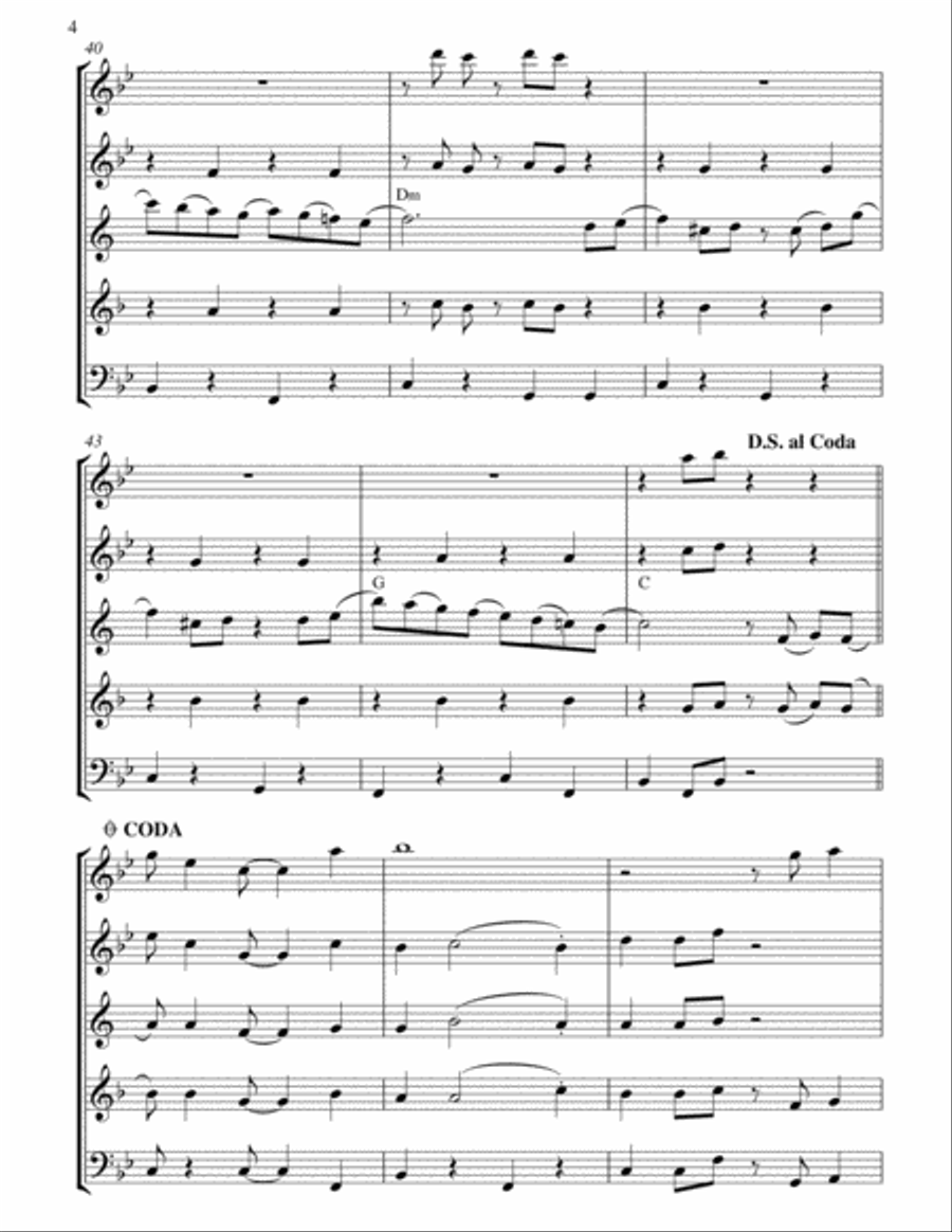 The Best Things Happen While You're Dancing Woodwind Quintet scores gallery preview page 5