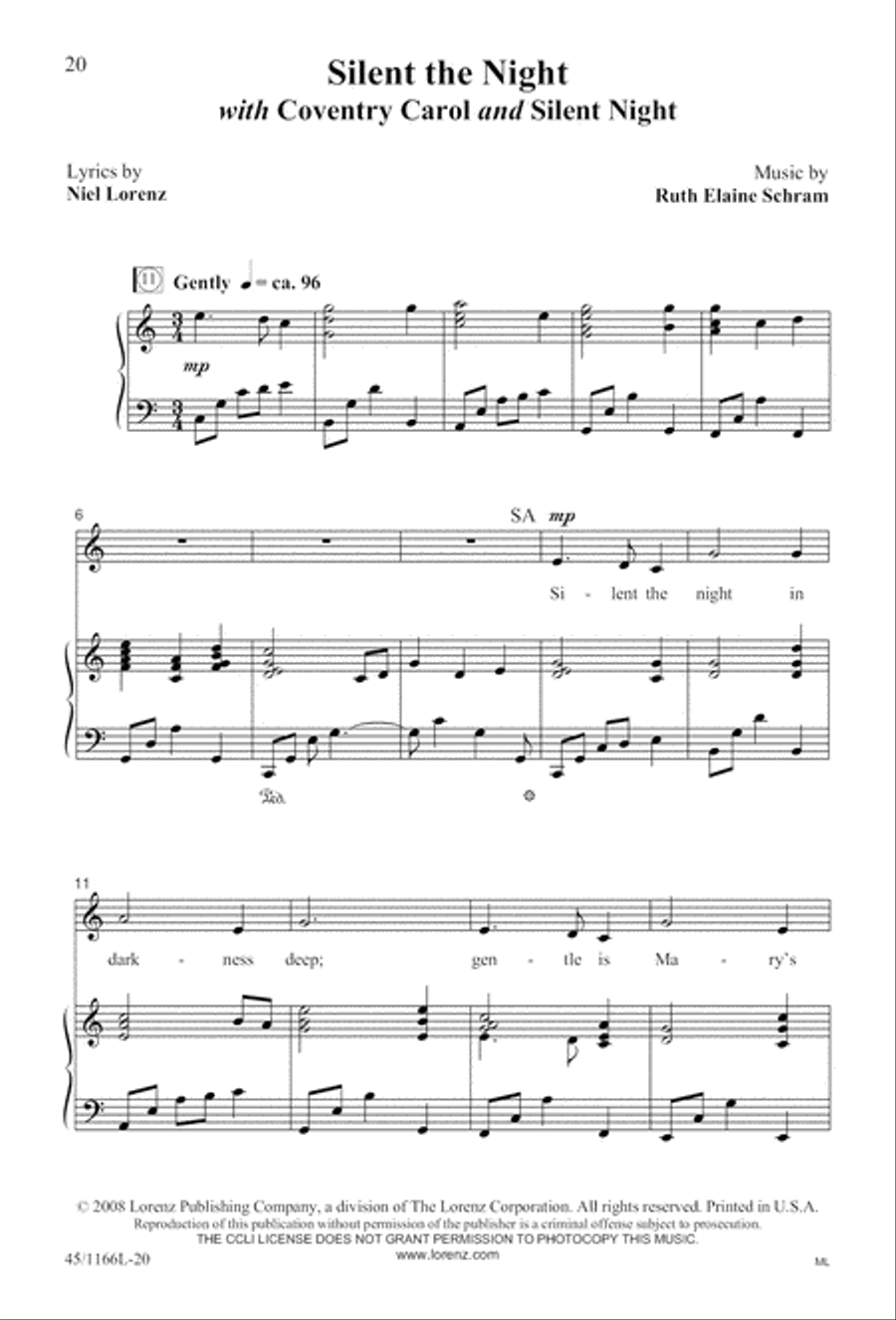 12 Carols for about 12 Singers 3-Part scores gallery preview page 21