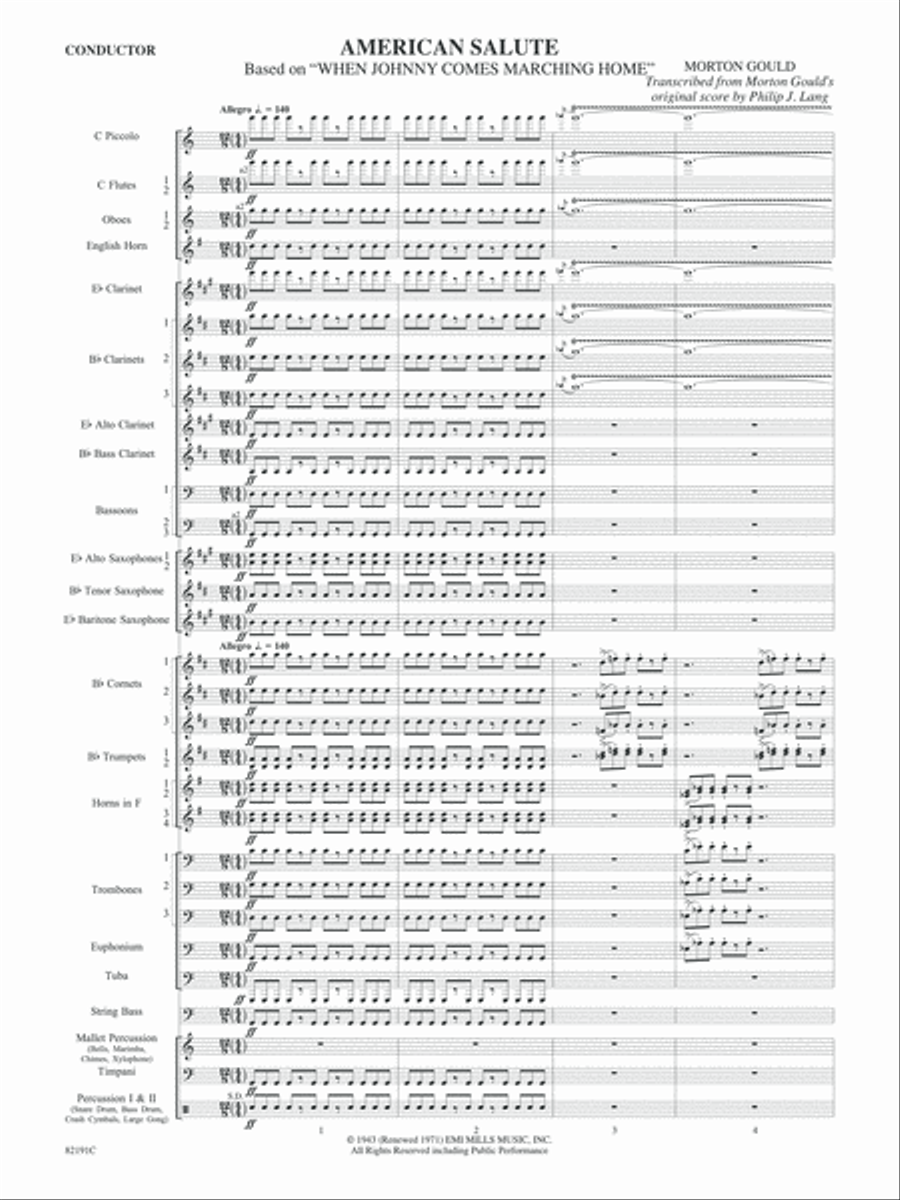 American Salute Concert Band scores gallery preview page 3
