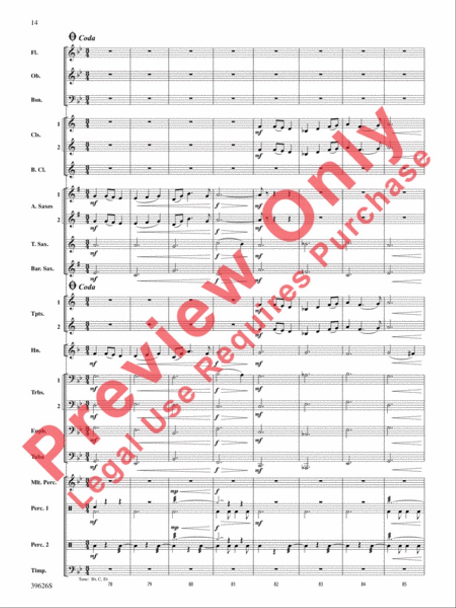 Whiteleaf Hill Whiteleaf Hill Concert Band scores gallery preview page 14