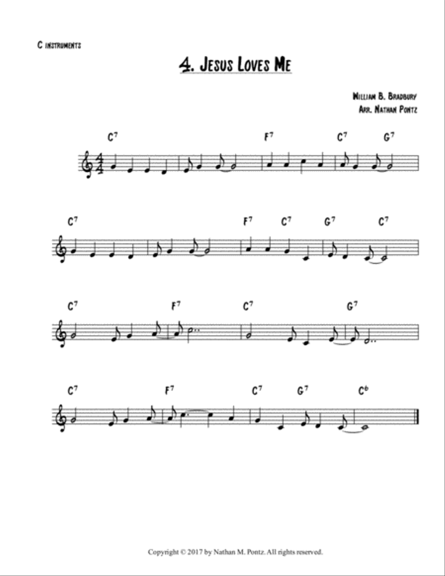 The Fake Hymnal, Vol. 1 (for C Instruments): 10 Classic Hymns Re-imagined in a Jazz Fake Book Presen Choir scores gallery preview page 6