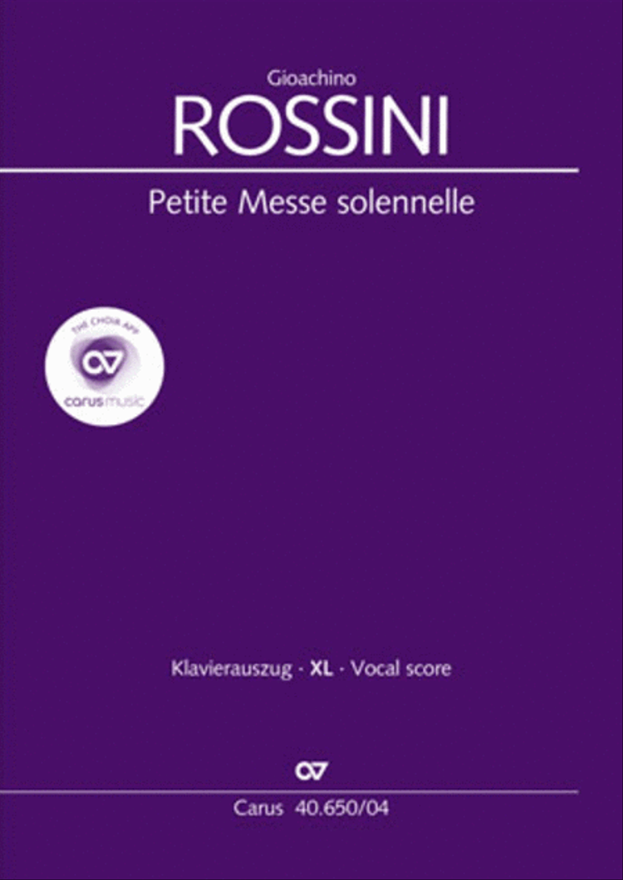 Petite Messe solennelle 4-Part scores gallery preview page 1