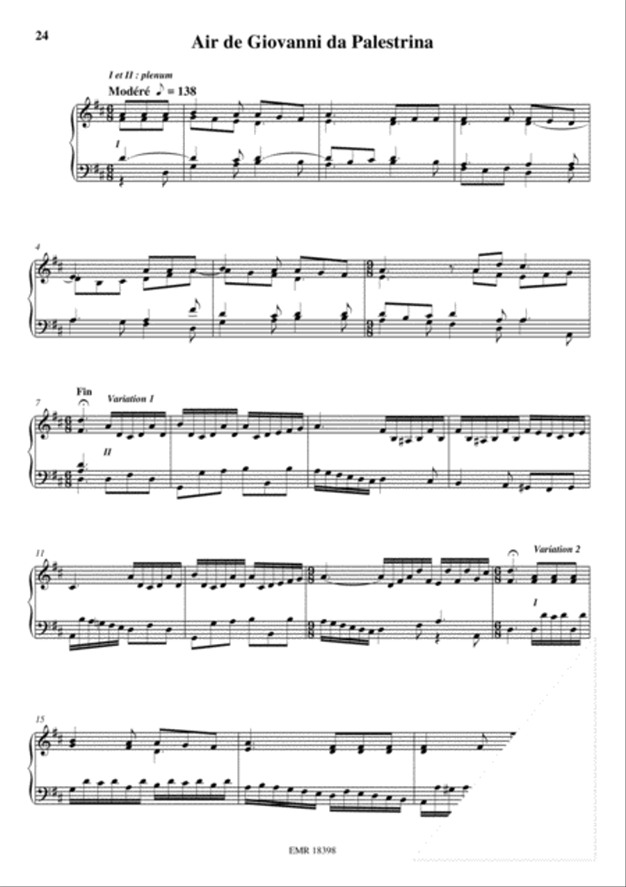 18 Preludes sur des airs anciens Organ scores gallery preview page 15