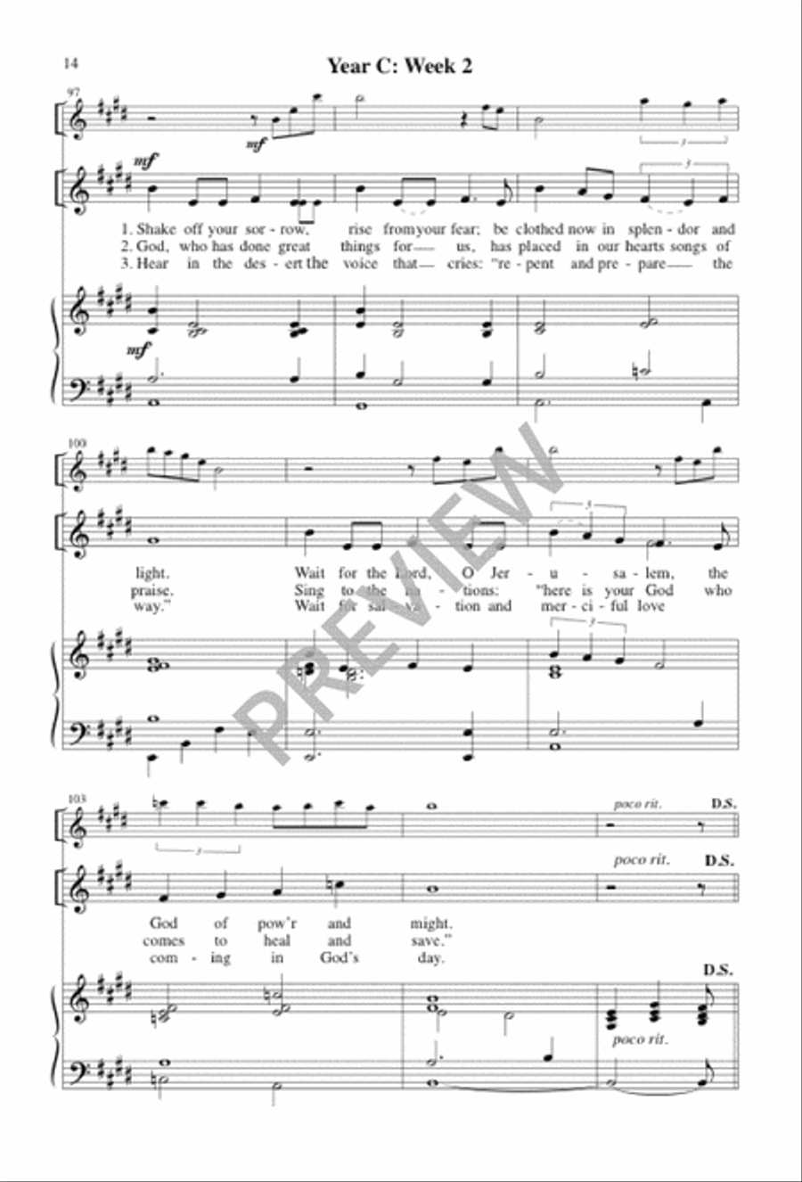 Awake, O Sleeper Awake, O Sleeper 3-Part scores gallery preview page 13