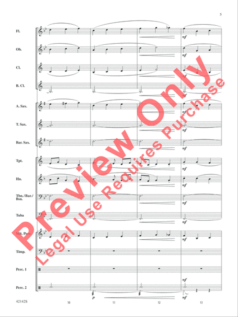 Finale from The Firebird Concert Band scores gallery preview page 5