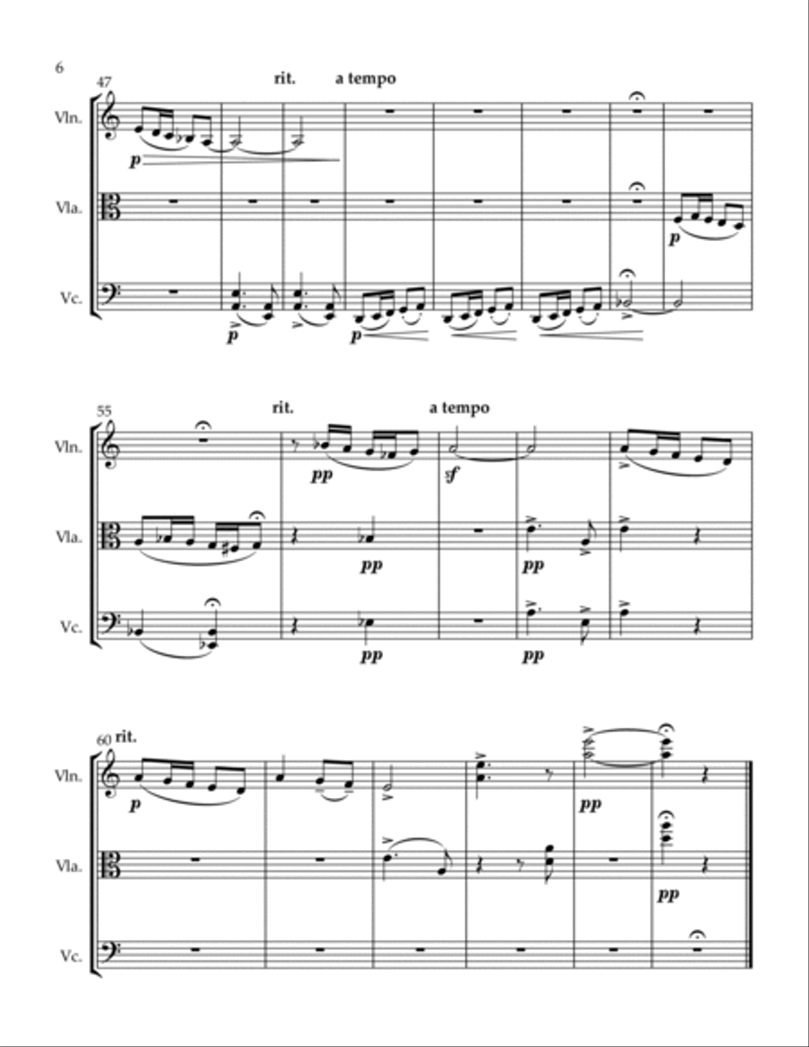 3 Trios A Jest Deep In the Forest Johnny Is A Bully String Trio scores gallery preview page 6