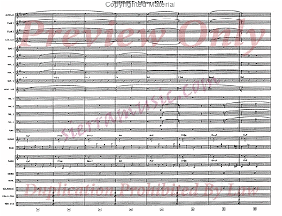 Quien Sabe? (Who Knows?) Jazz Ensemble scores gallery preview page 13