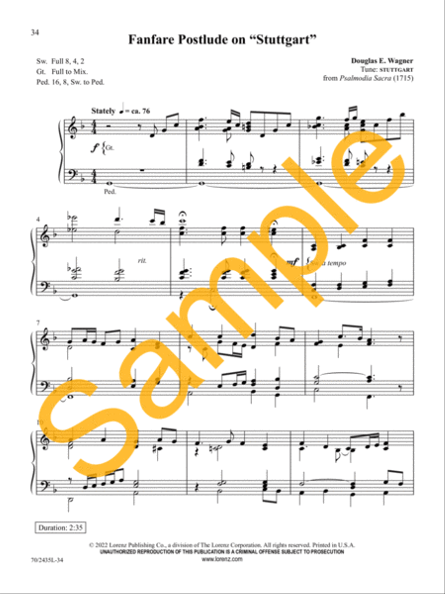 Easy Organ Library, Vol. 74 Organ Solo scores gallery preview page 13