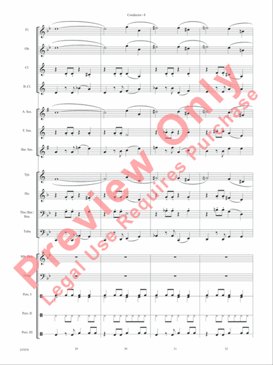 Hooroosh! Concert Band scores gallery preview page 10
