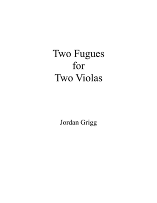 Book cover for Two Fugues for Two Violas