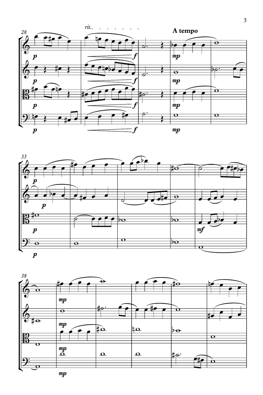 Ataraxis - String Quartet String Quartet scores gallery preview page 3