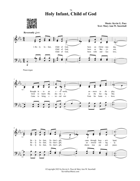 Holy Infant, Child of God - sacred hymn image number null