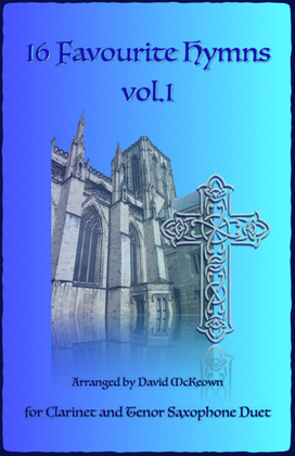 Book cover for 16 Favourite Hymns Vol.1 for Clarinet and Tenor Saxophone Duet