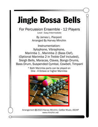 Jingle Bossa Bells for Percussion Ensemble