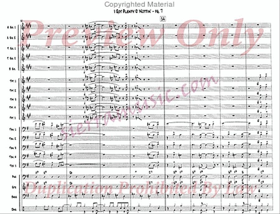 I Got Plenty O' Nuttin' Jazz Ensemble scores gallery preview page 8