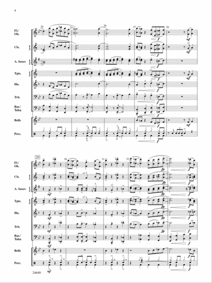 River City Blues: Score Concert Band scores gallery preview page 4