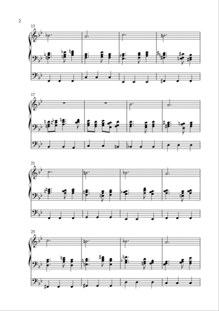Meditation on B-A-C-H, Op. 210 (Organ Solo) by Vidas Pinkevicius Organ Solo scores gallery preview page 2