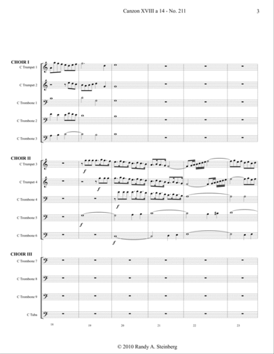 Canzon XVIII a 14 - No. 211 Brass Ensemble scores gallery preview page 6