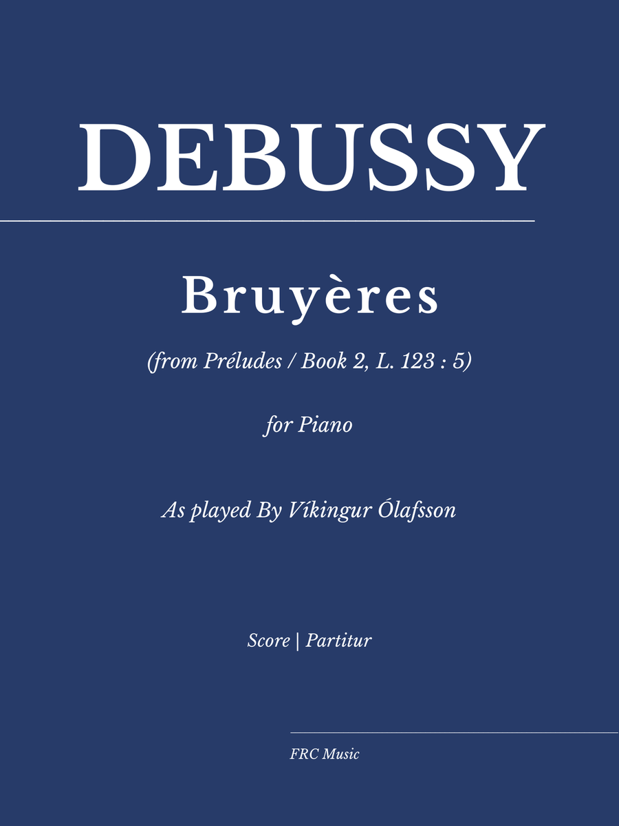 Bruyeres (from Préludes / Book 2, L. 123:5) - As played By Víkingur Ólafsson Piano Method scores gallery preview page 1