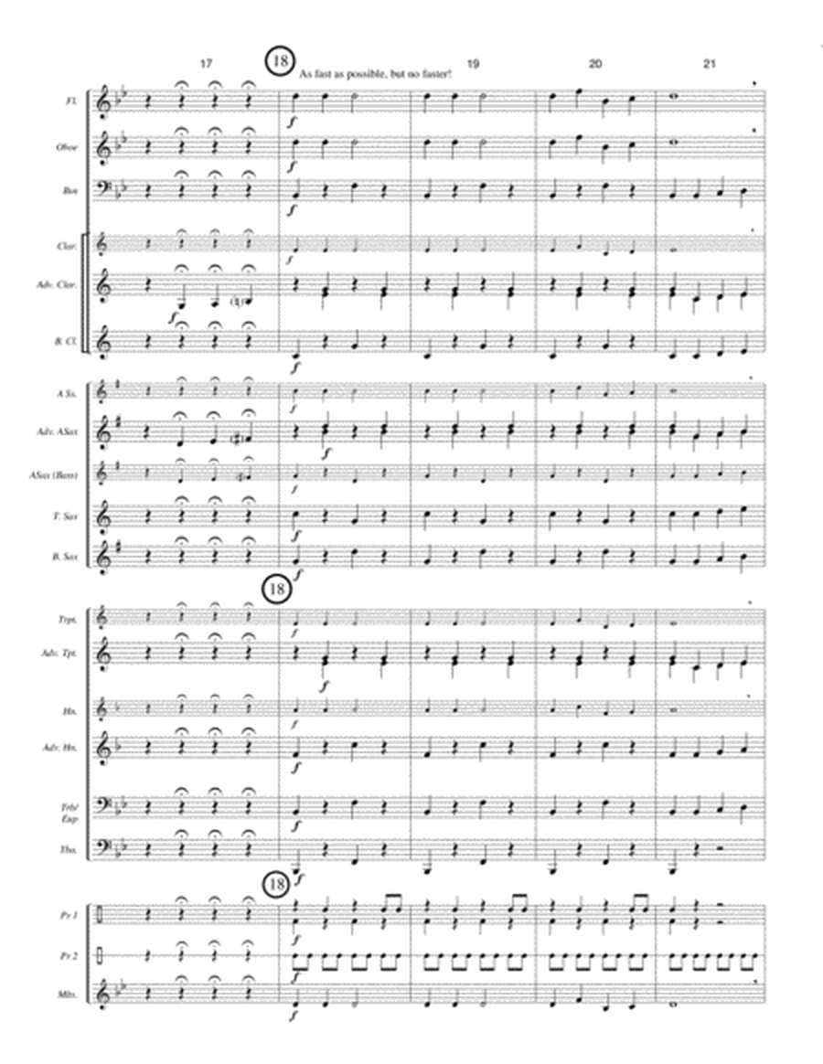 JINGLE THOSE BELLS! (beginner concert band - Winter concert - super easy - score, parts, & license) image number null