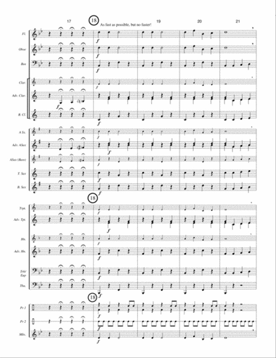 JINGLE THOSE BELLS! (beginner concert band - Winter concert - super easy - score, parts, & license) image number null