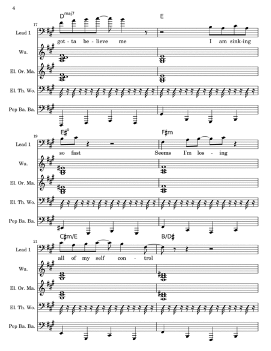 Head Over Heels Easy Piano scores gallery preview page 4