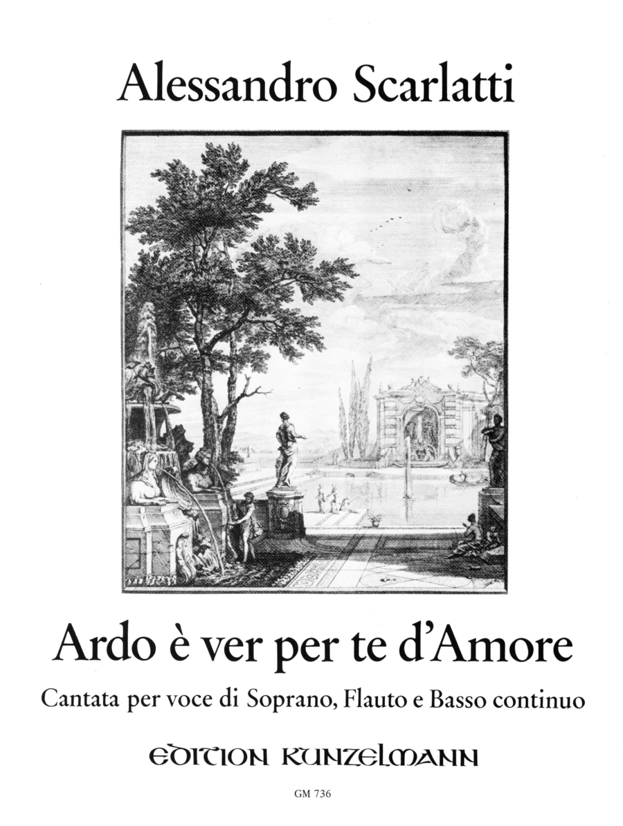 Ardo è ver per te d'Amore Flute scores gallery preview page 1