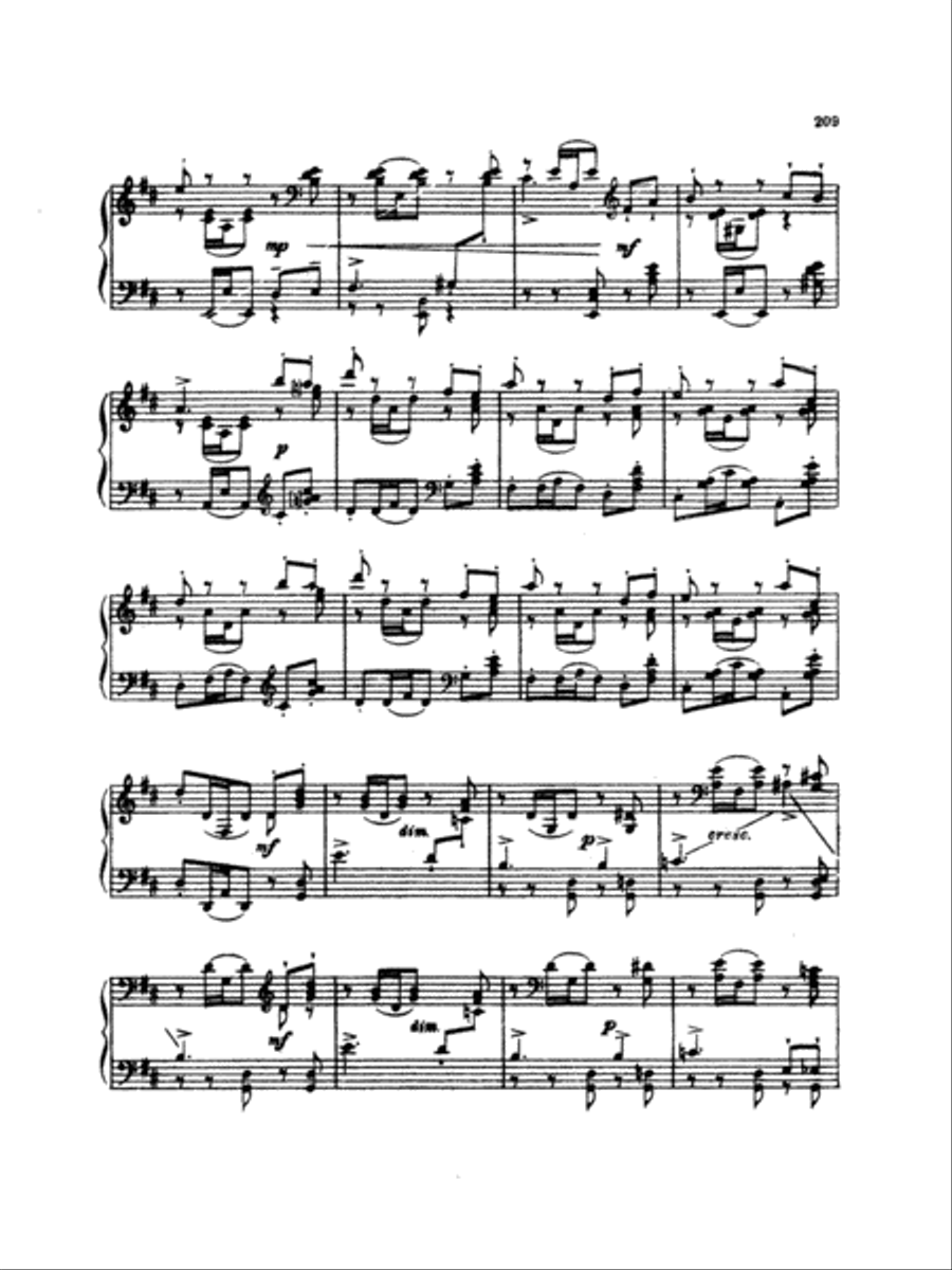 Tchaikovsky: Eighteen Piano Pieces, Op. 72; Aveu Passionne; Valse, Op. 40, No. 9, 1st Version Piano Solo scores gallery preview page 2