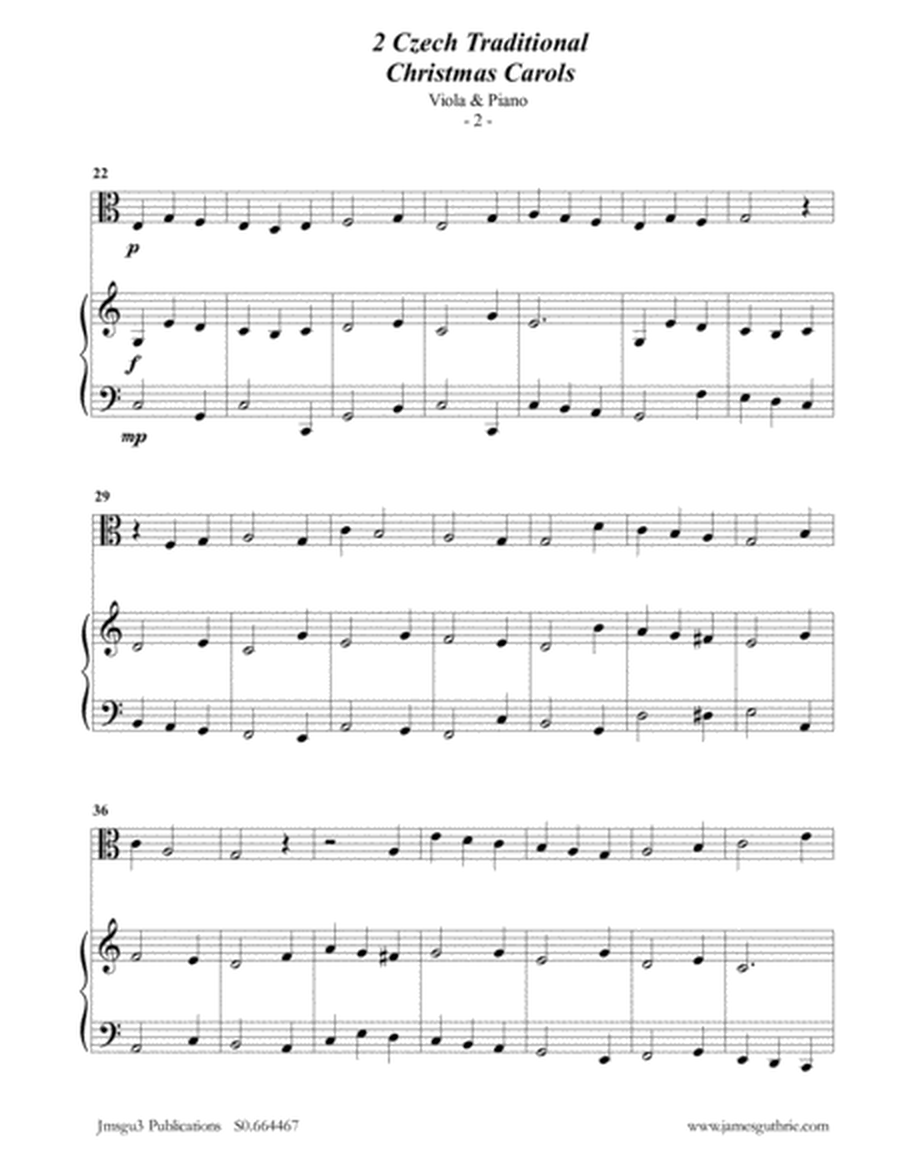 2 Traditional Czech Christmas Carols for Viola & Piano image number null