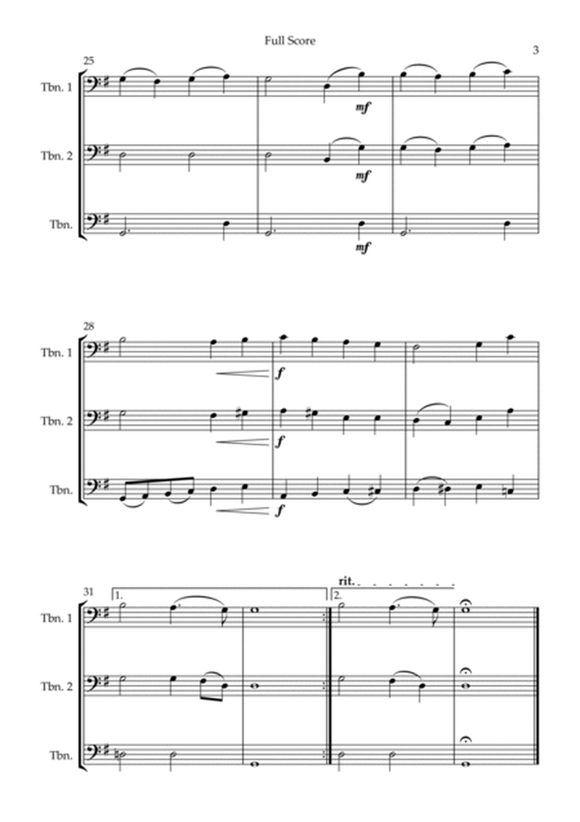 Adeste Fideles (Christmas Song) for Trombone Trio image number null