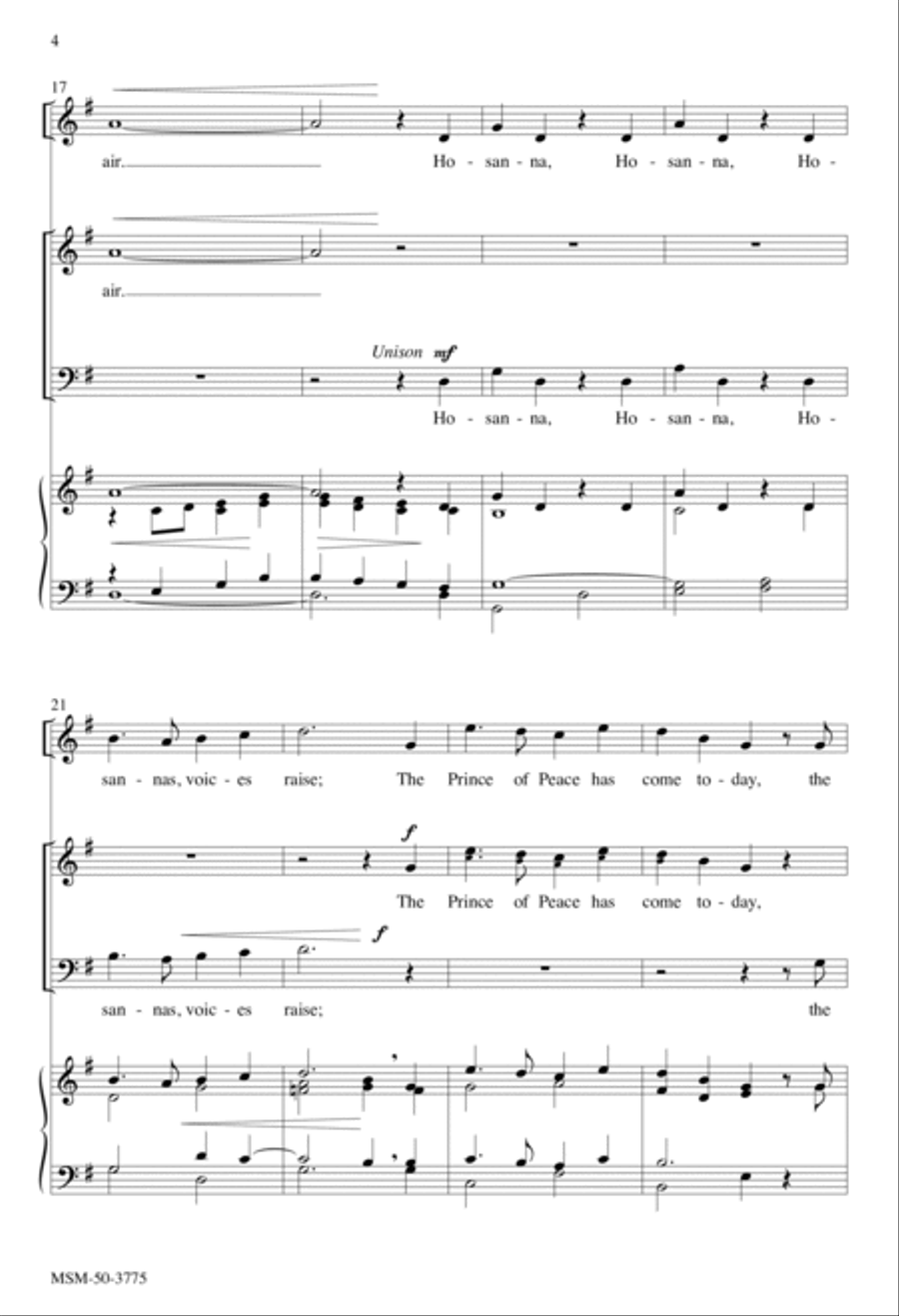 Hosannas Everywhere Hosannas Everywhere 4-Part scores gallery preview page 4