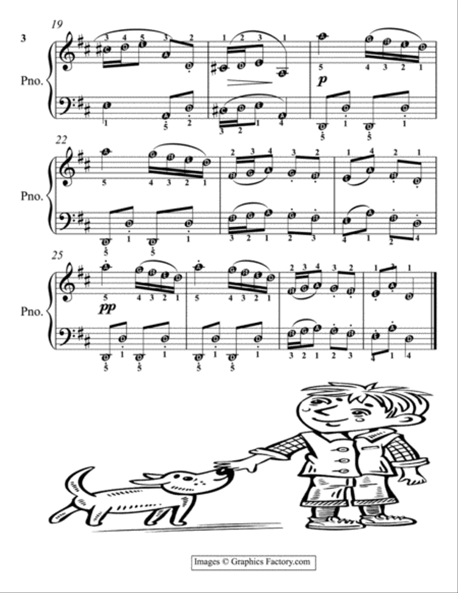 Petite Classics for Easiest Piano Booklet T3 Easy Piano scores gallery preview page 5