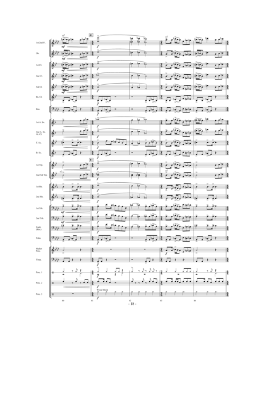Valley of the Kings Concert Band scores gallery preview page 17