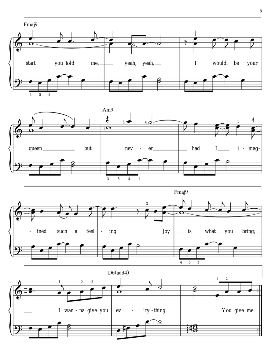 Butterflyz Easy Piano scores gallery preview page 5