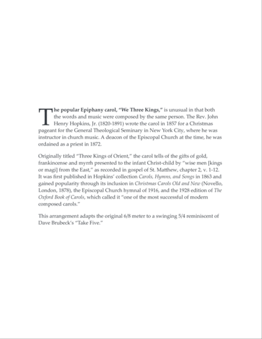 We Three Kings Take Five - brass quintet Brass Quintet scores gallery preview page 2