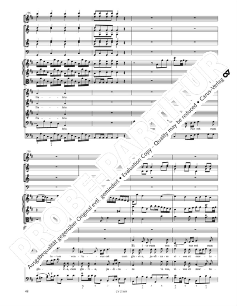 Creation Mass in A-major after Joseph Haydn (Schopfungsmesse in A nach Joseph Haydn) 4-Part scores gallery preview page 49