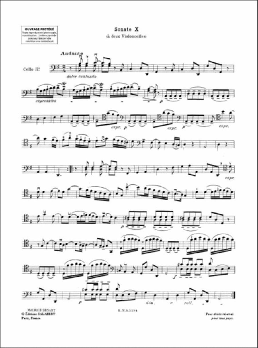 12 Sonates Vol.2 Violoncelle-Piano Piano Accompaniment scores gallery preview page 4