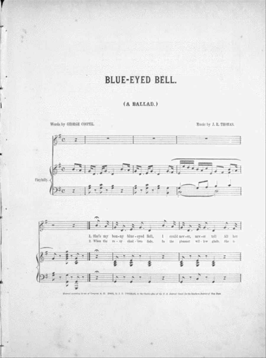 Blue-Eyed Bell. A Ballad Voice scores gallery preview page 2