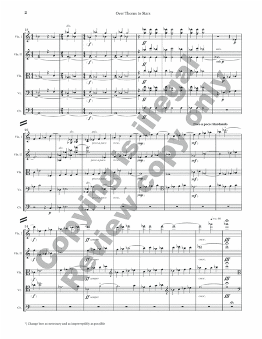 Over Thorns to Stars (Full Score)