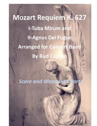 Tuba Mirum and Agnus Dei from the Requiem, by Mozart for Band - 1 of 2 Score and Woodwind Parts