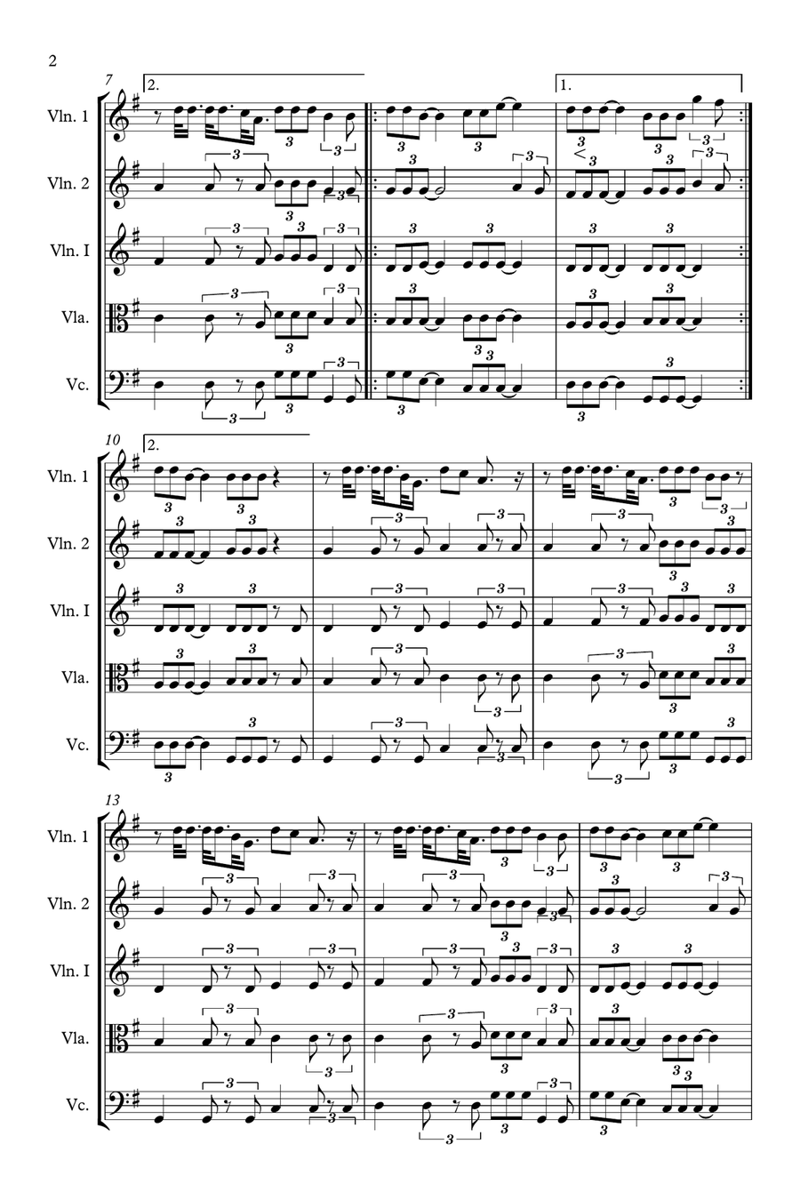 Ndinotyini wam Ndinotyini wam String Quintet scores gallery preview page 2