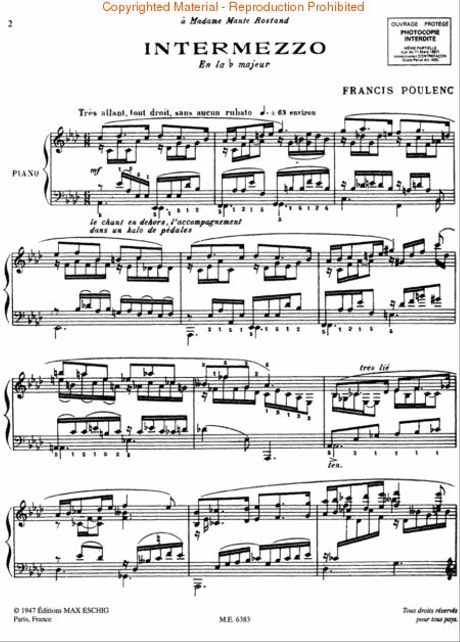 Intermezzo in A Flat Intermezzo in A Flat Piano Solo scores gallery preview page 2